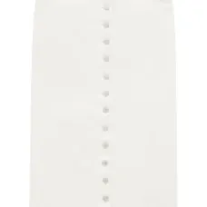 Джинсовая юбка миди с заниженной талией