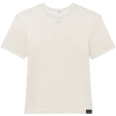 Сетчатая футболка с вышитым логотипом