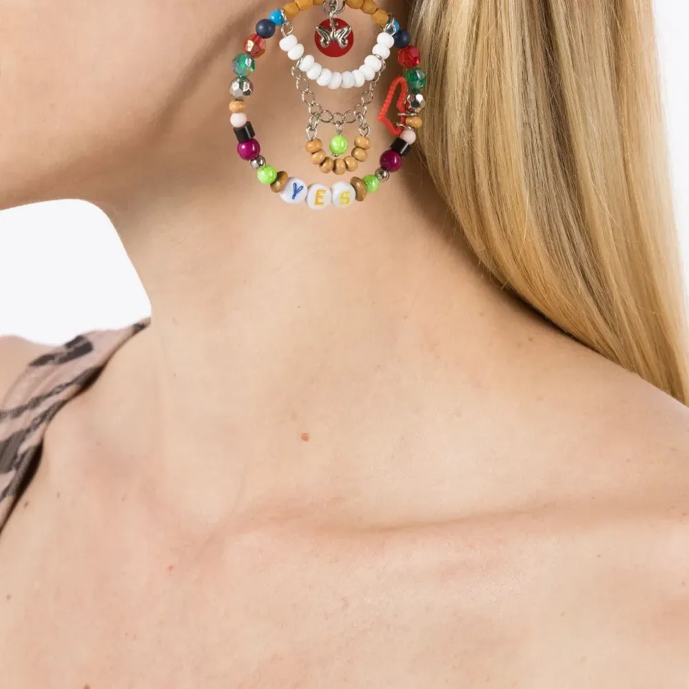 Серьги с бусинами