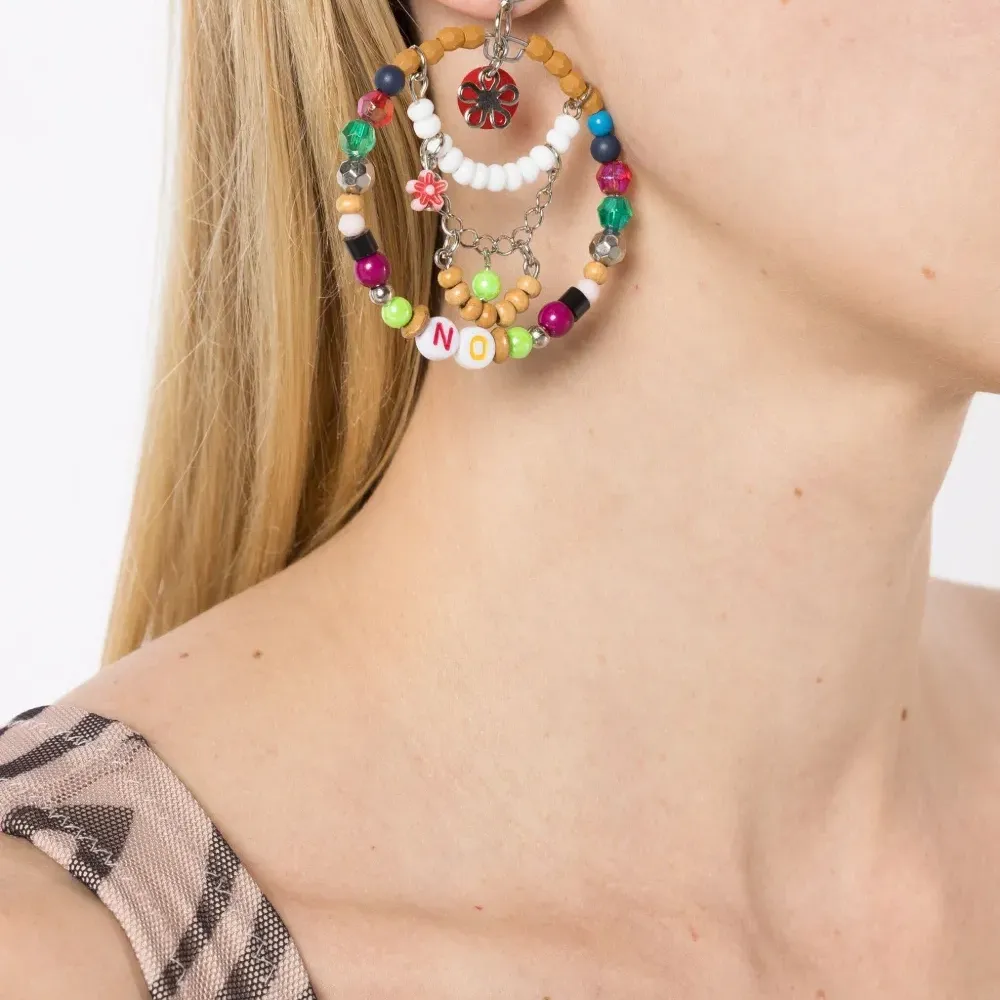 Серьги с бусинами