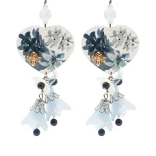 Серьги в форме сердца