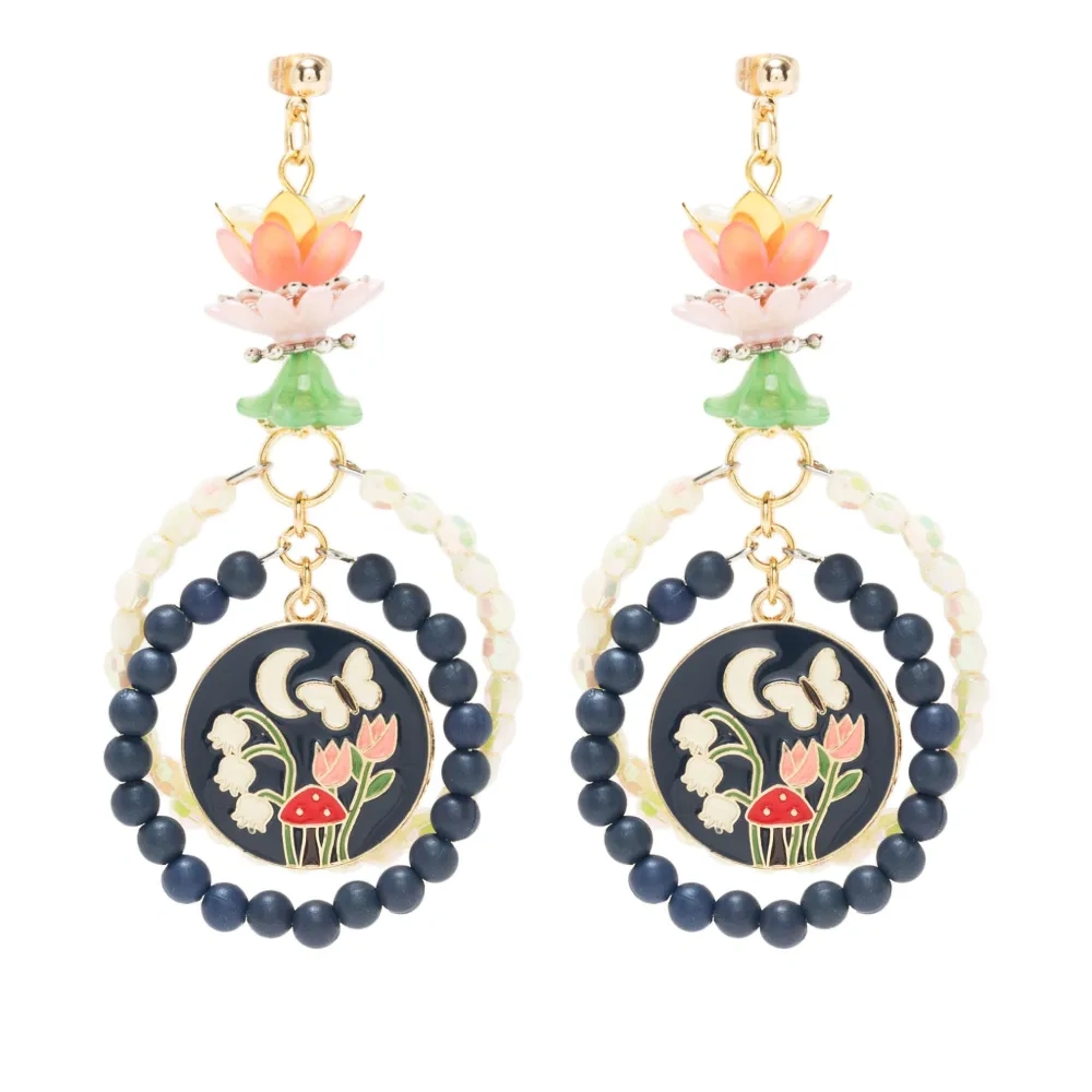 Серьги с эмалью