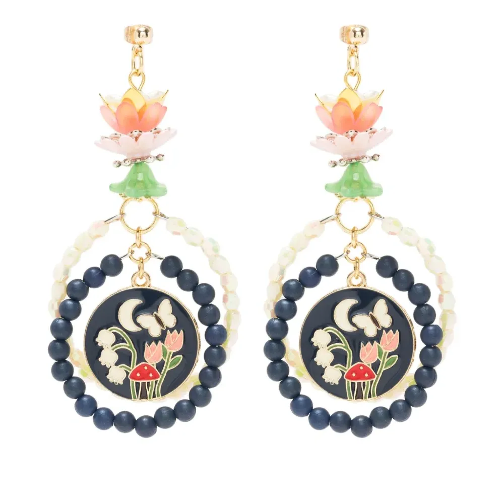 Серьги с эмалью