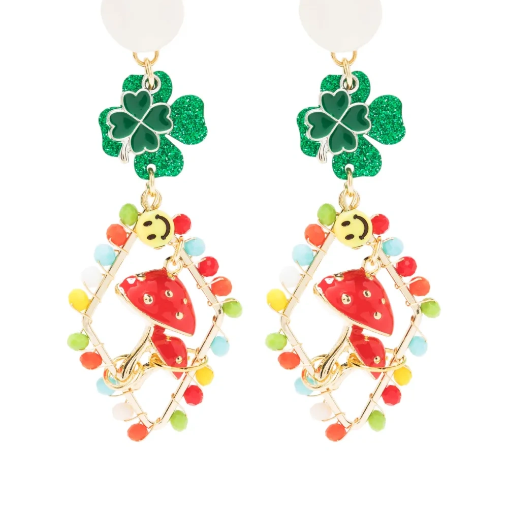 Серьги с бусинами