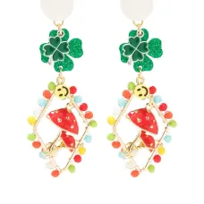 Серьги с бусинами