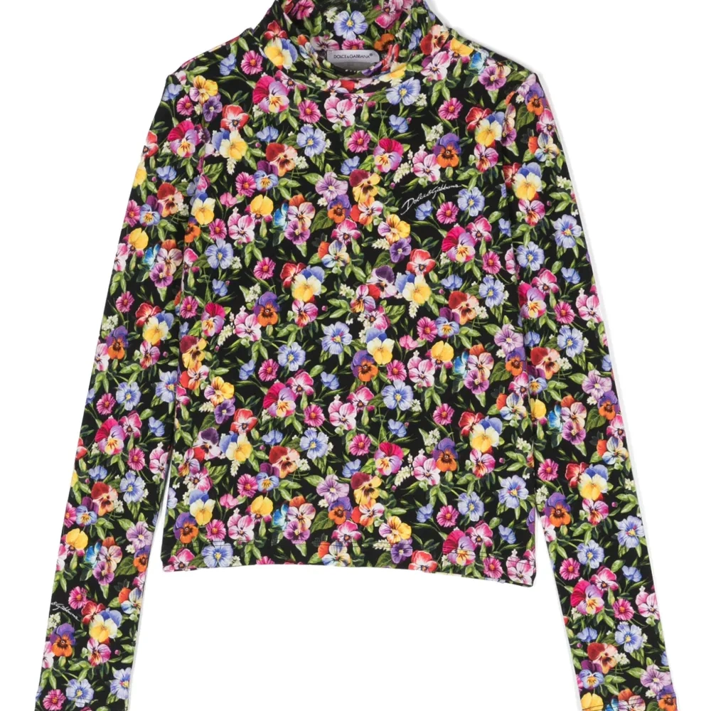 Топ с цветочным принтом