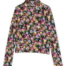 Топ с цветочным принтом