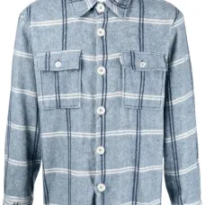 Фланелевая рубашка в клетку с логотипом