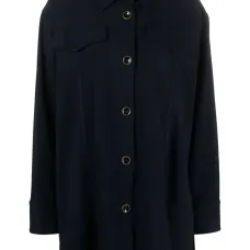 Рубашка с заостренным воротником