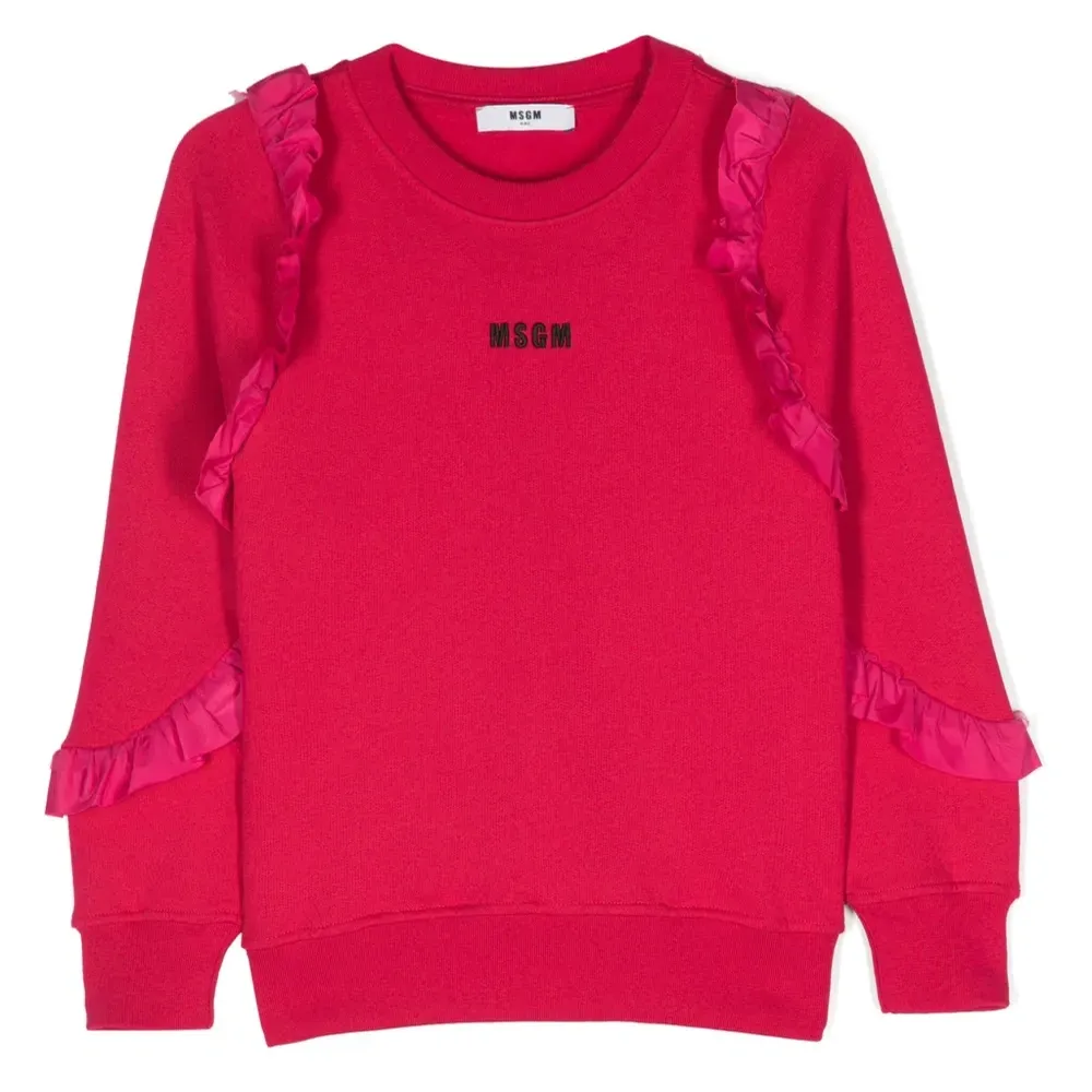 Толстовка с оборками и логотипом