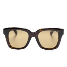 Солнцезащитные очки в квадратной оправе черепаховой расцветки