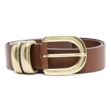 Ремень с круглой пряжкой
