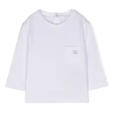 Футболка с длинными рукавами и логотипом Футболка с длинными рукавами и логотипом