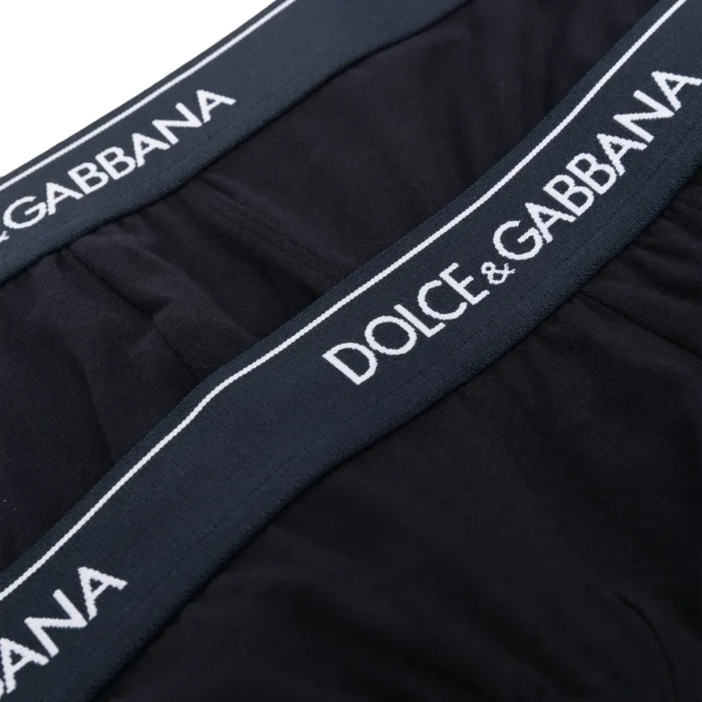 Комплект из двух трусов-брифов с логотипом