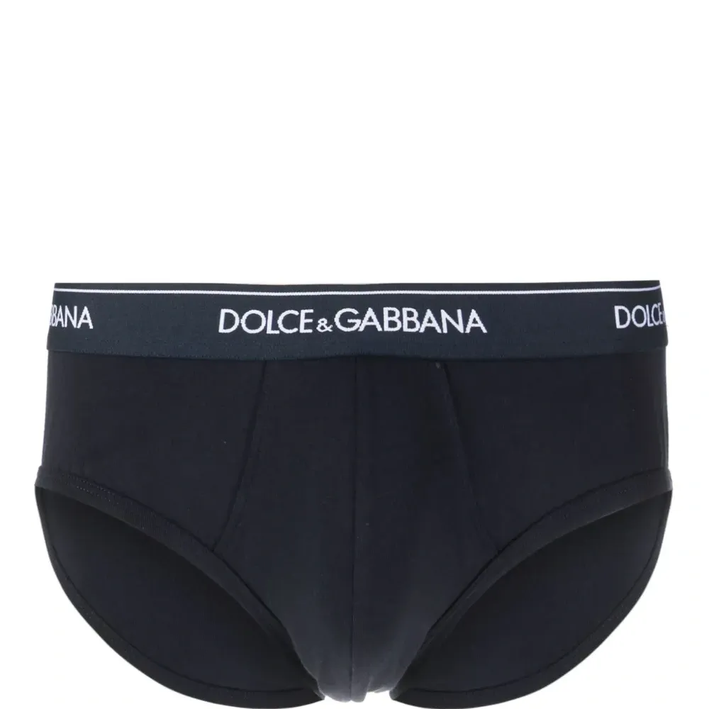 Комплект из двух трусов-брифов с логотипом