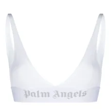 Бюстгальтер с треугольными чашками и логотипом