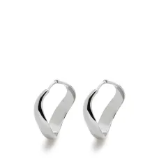 Серьги-кольца Swirl среднего размера