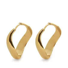 Серьги-кольца Swirl среднего размера