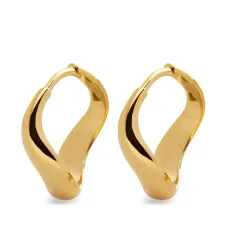 Серьги-кольца Swirl