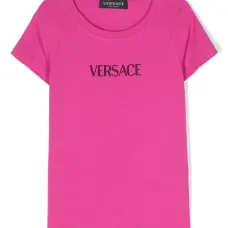 Футболка с логотипом и стразами