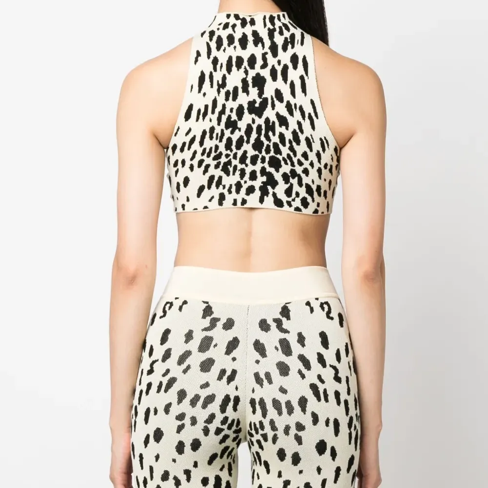 Укороченный топ Sheena с анималистичным узором