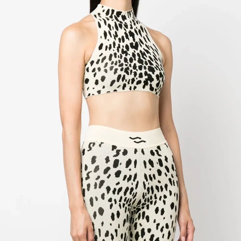 Укороченный топ Sheena с анималистичным узором