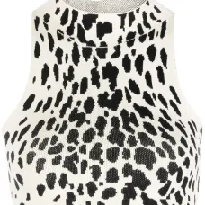 Укороченный топ Sheena с анималистичным узором