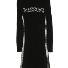 Платье вязки интарсия с логотипом