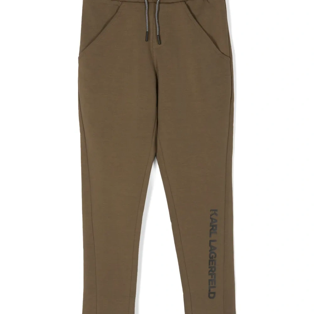 Спортивные брюки с эластичным поясом и логотипом