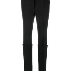 Узкие брюки с подворотами