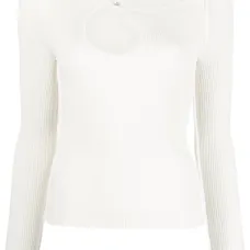 Топ Kylie в рубчик с вырезом