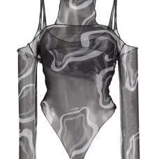 Полупрозрачное многослойное боди Janet