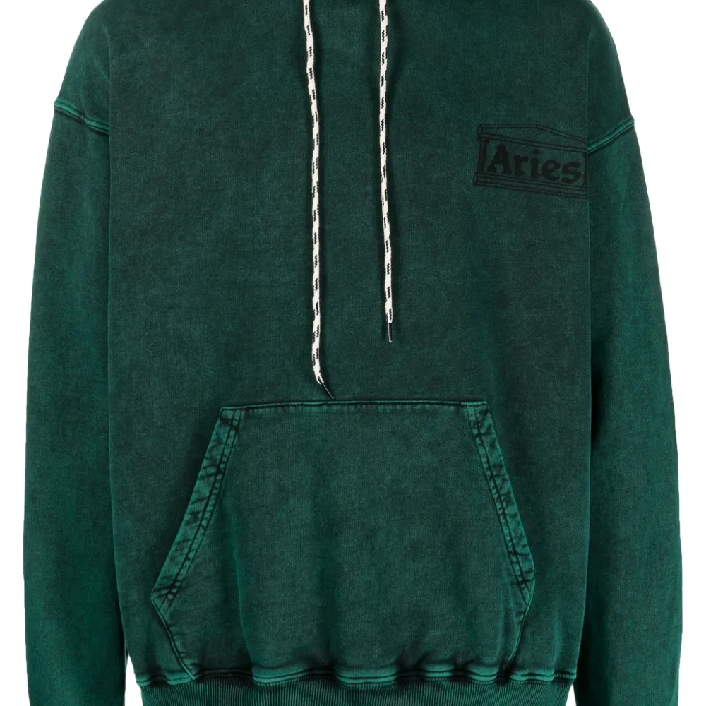 Худи с эффектом потертости и логотипом