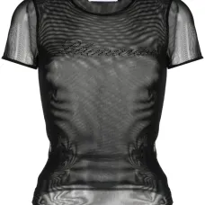 Сетчатая футболка с логотипом