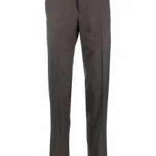 Брюки строгого кроя со складками