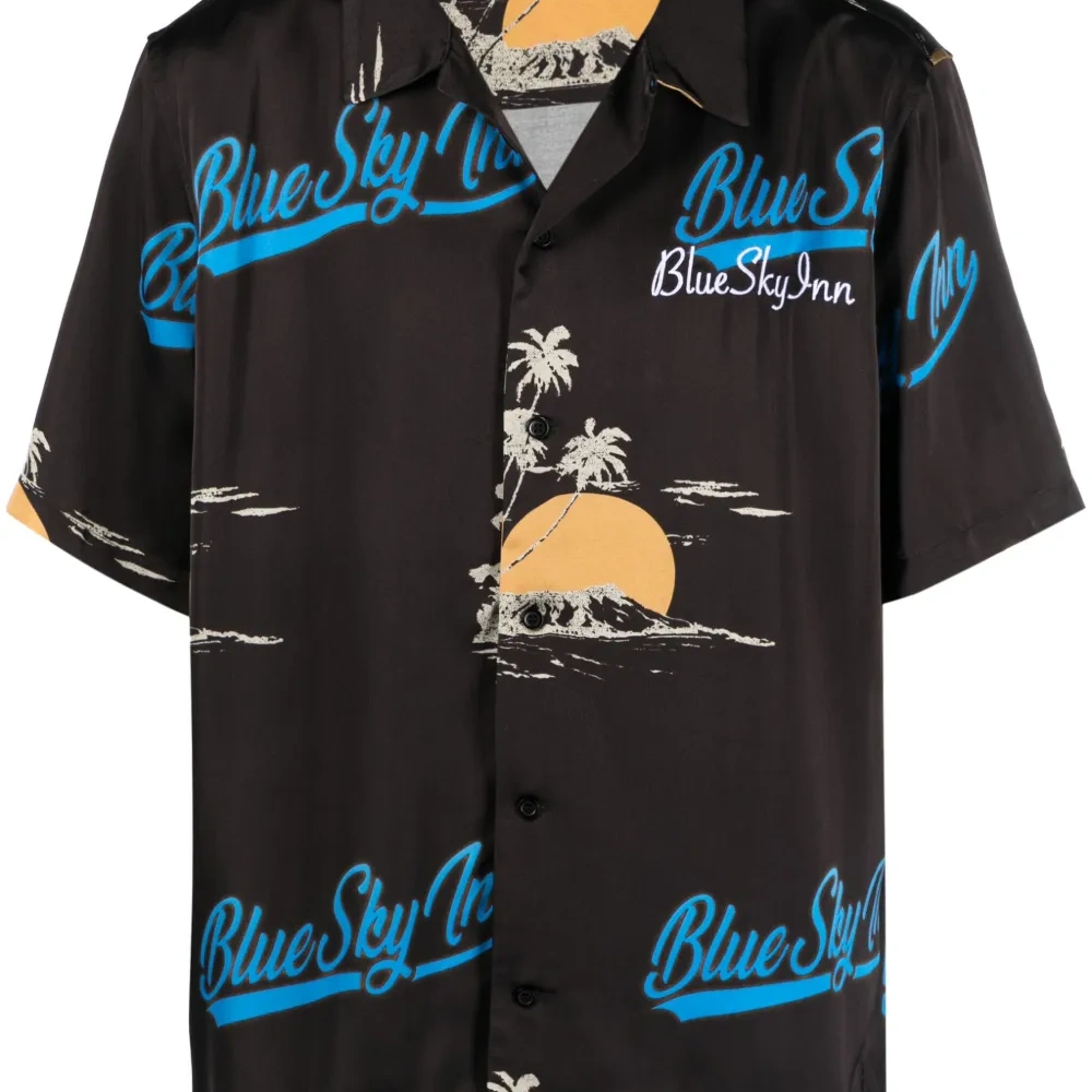 Рубашка с короткими рукавами и логотипом