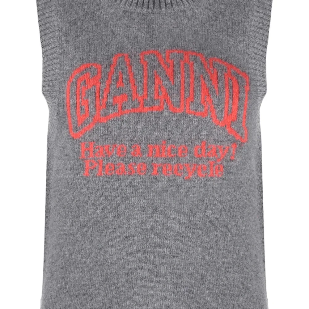 Топ с круглым вырезом и логотипом