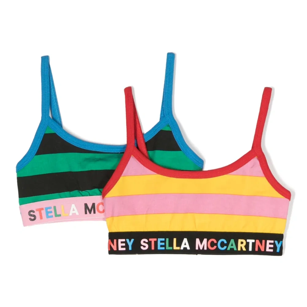 Комплект из двух топов-бралеттов в стиле колор-блок