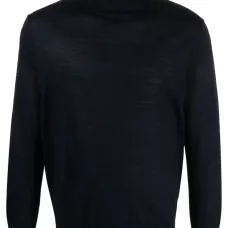 Джемпер тонкой вязки с высоким воротником