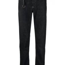 Прямые джинсы с нашивкой-логотипом