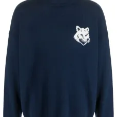 Шерстяной джемпер вязки интарсия