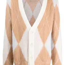 Кардиган с узором аргайл