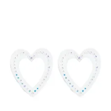 Серьги Big Heart с кристаллами
