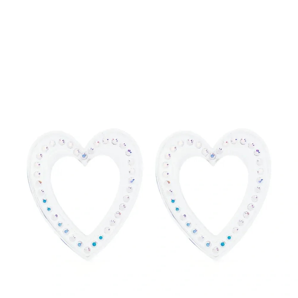 Серьги Big Heart с кристаллами