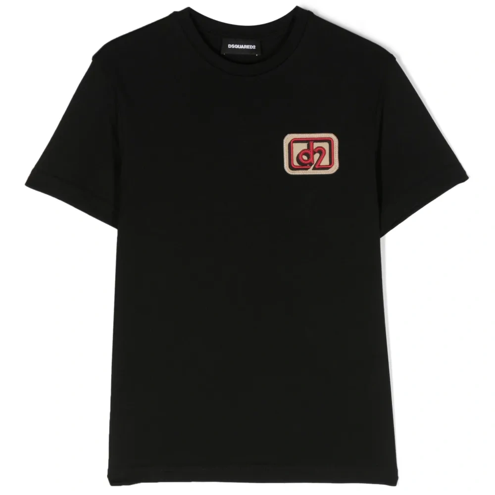 Футболка с нашивкой-логотипом