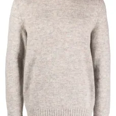 Джемпер из смесовой шерсти с круглым вырезом