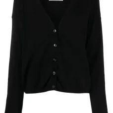 Кашемировый кардиган с V-образным вырезом