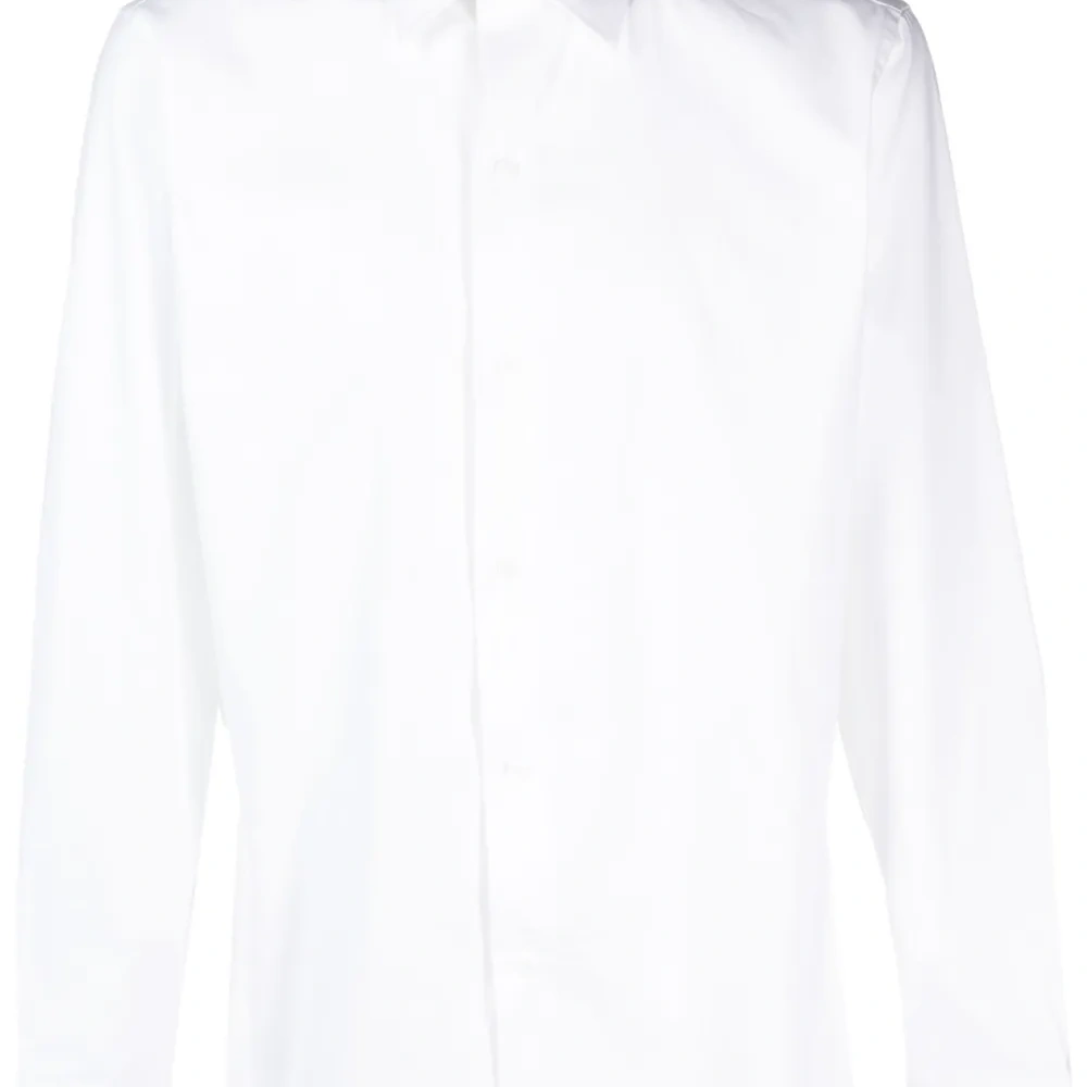 Рубашка с прямым воротником