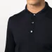 Шерстяная рубашка поло с длинными рукавами