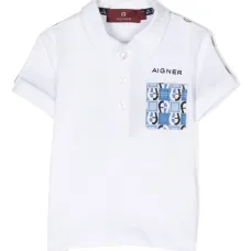 Рубашка поло с вышитым логотипом